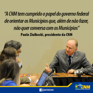 Read more about the article Falta do diálogo do governo impede soluções de problemas, diz Ziulkoski a imprensa nacional