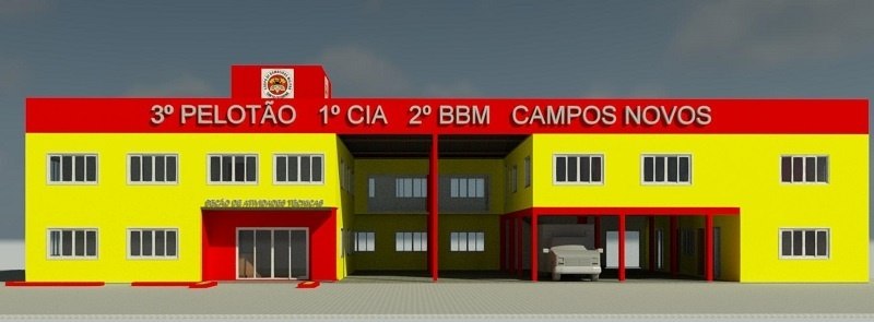 Read more about the article Engenharia da AMPLASC finaliza projeto do novo quartel dos Bombeiros