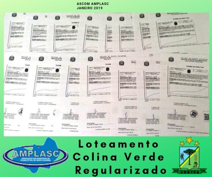 You are currently viewing Com auxílio da AMPLASC loteamento é regularizado em Zortéa