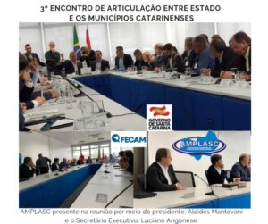 Read more about the article Presidente e Secretário Executivo da AMPLASC participam de reunião com Governador Moises e Secretários de Estado