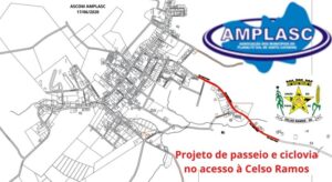 Read more about the article Topografia e Engenharia Civil da AMPLASC elaboram projeto de passeios no acesso à Celso Ramos