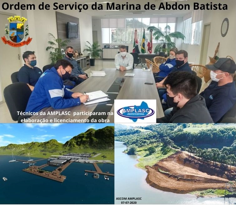 You are currently viewing Técnicos da AMPLASC acompanham ordem de serviço para construção da Marina de Abdon Batista