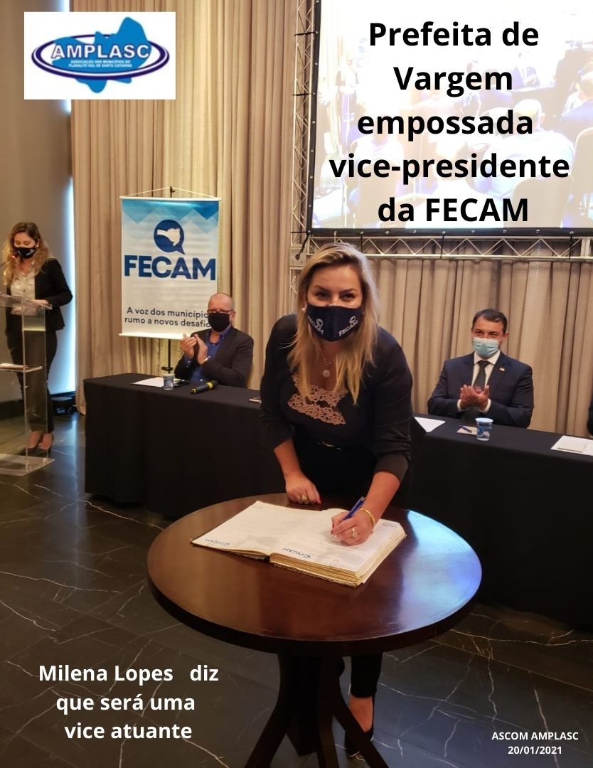 Read more about the article Prefeita de Vargem toma posse como vice-presidente da FECAM