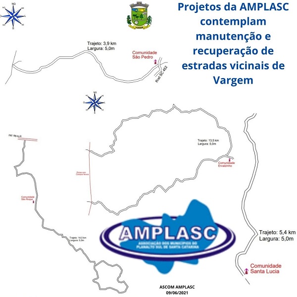 Read more about the article Projetos da AMPLASC contemplam manutenção e recuperação de estradas vicinais de Vargem