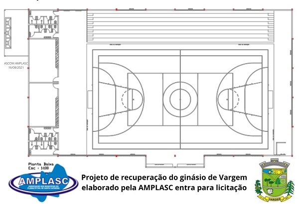 You are currently viewing Projeto de recuperação do ginásio de Vargem elaborado pela AMPLASC entra para licitação