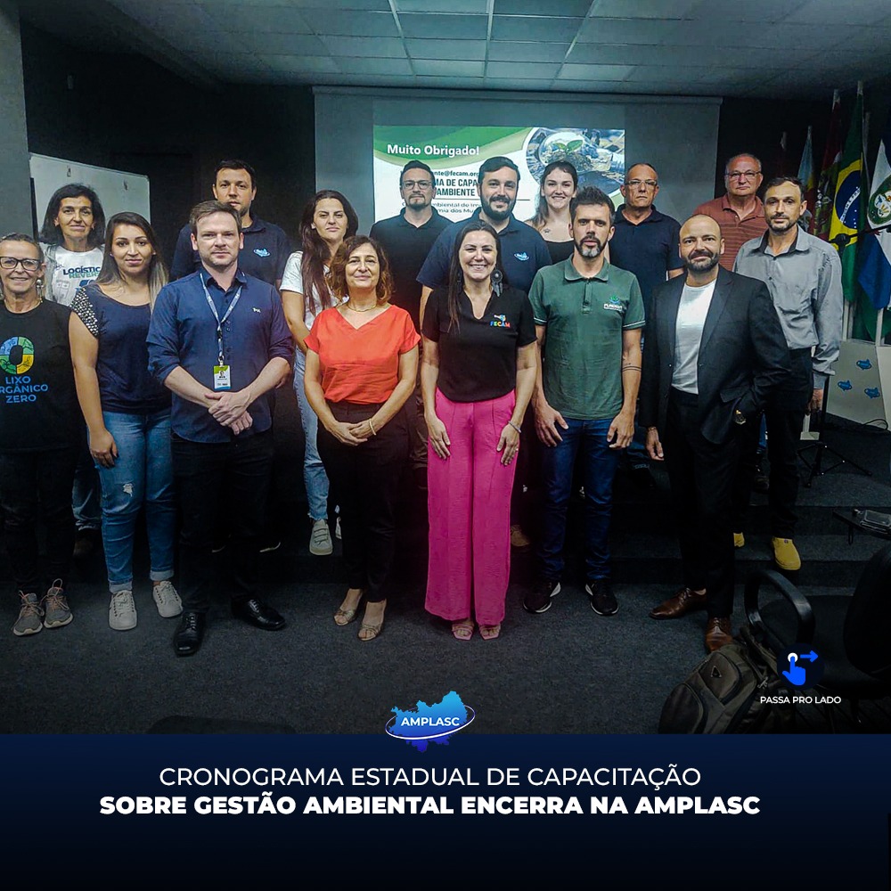 You are currently viewing Cronograma estadual de capacitação sobre gestão ambiental encerra na AMPLASC