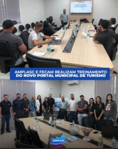 Read more about the article AMPLASC E FECAM realizam treinamento do novo Portal Municipal de Turismo