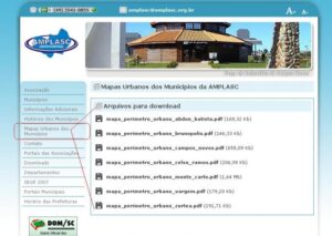 Read more about the article Mapas Urbanos dos Municípios está disponível no site da AMPLASC