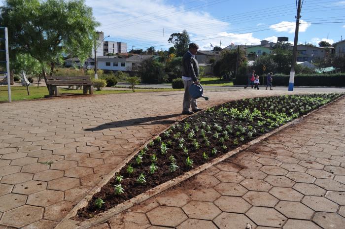 You are currently viewing Secretaria de agricultura realiza plantio de flores em Campos Novos