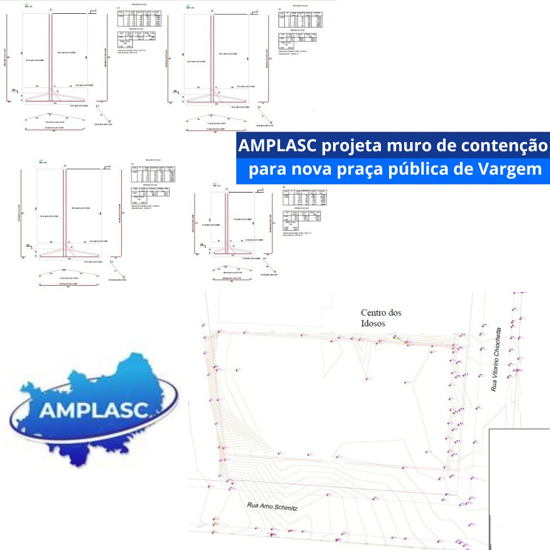 You are currently viewing AMPLASC projeta muro de contenção para nova praça pública de Vargem