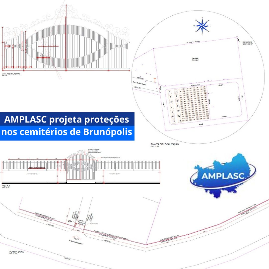 You are currently viewing AMPLASC projeta proteções nos cemitérios de Brunópolis