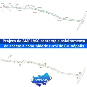 Read more about the article Projeto da AMPLASC contempla asfaltamento de acesso à comunidade rural de Brunópolis