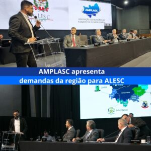 Read more about the article AMPLASC apresenta demandas da região para ALESC