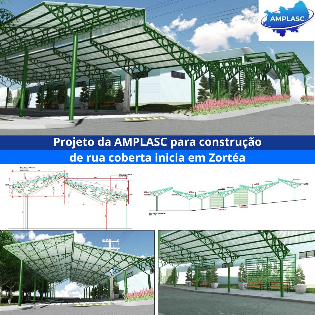 Read more about the article Projeto da AMPLASC para construção de rua coberta inicia em Zortéa